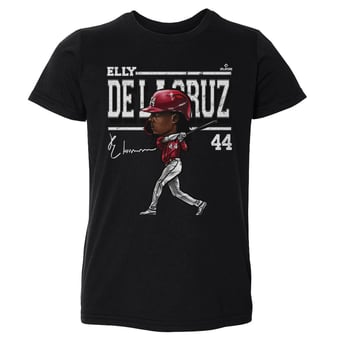 Toddler 500 Level Elly De La Cruz Black Cartoon T-Shirt
