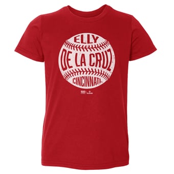 Toddler 500 Level Elly De La Cruz Red Vintage Baseball T-Shirt