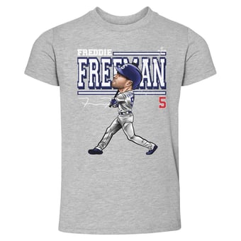 Toddler 500 Level Freddie Freeman Heather Gray Cartoon T-Shirt