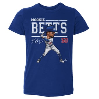 Toddler 500 Level Mookie Betts Royal Cartoon T-Shirt