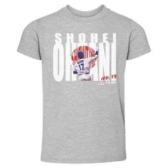 Toddler 500 Level Shohei Ohtani Heather Gray Bold Name T-Shirt