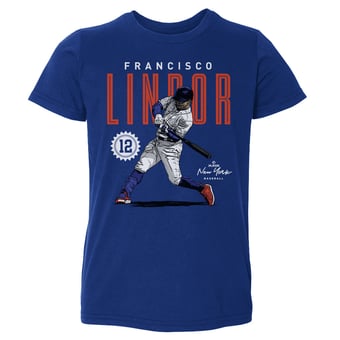 Toddler 500 Level Francisco Lindor Royal Card T-Shirt