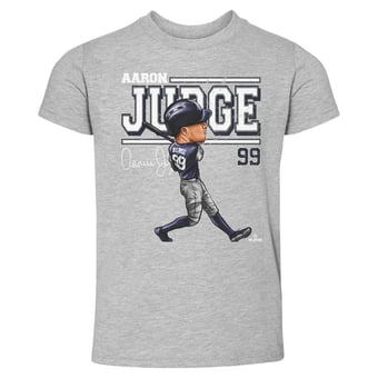 Toddler 500 Level Aaron Judge Heather Gray Cartoon T-Shirt