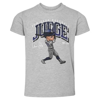 Toddler 500 Level Aaron Judge Heather Gray Cartoon T-Shirt