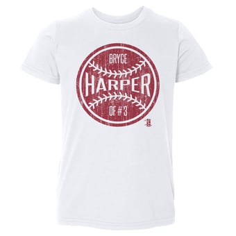 Toddler 500 Level Bryce Harper White Ball T-Shirt