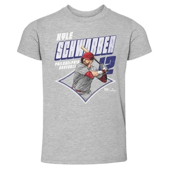Toddler 500 Level Kyle Schwarber Heather Gray Diamond T-Shirt