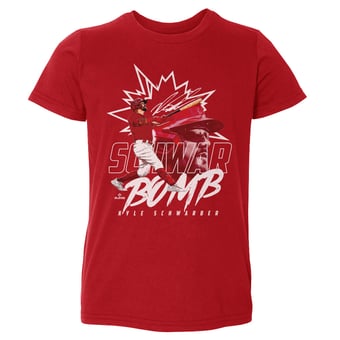 Toddler 500 Level Kyle Schwarber Red Dual Schwar Bomb T-Shirt