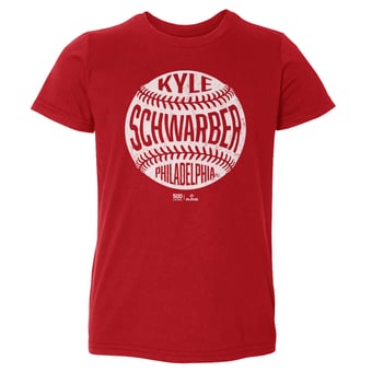 Toddler 500 Level Kyle Schwarber Red Vintage Baseball T-Shirt