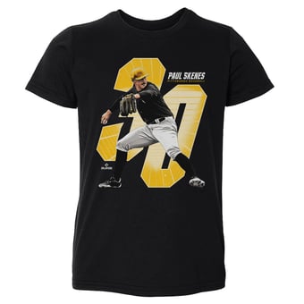 Toddler 500 Level Paul Skenes Black Offset T-Shirt