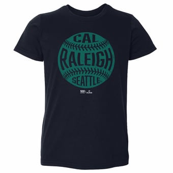 Toddler 500 Level Cal Raleigh Navy Vintage Baseball T-Shirt
