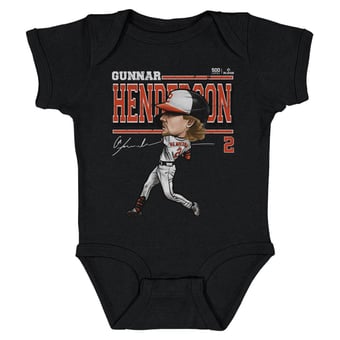Infant 500 Level Gunnar Henderson Black Cartoon Bodysuit
