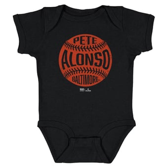 Infant 500 Level Pete Alonso Black Vintage Baseball Bodysuit