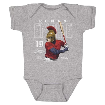 Infant 500 Level Roman Anthony Heather Gray Roman Helmet Bodysuit