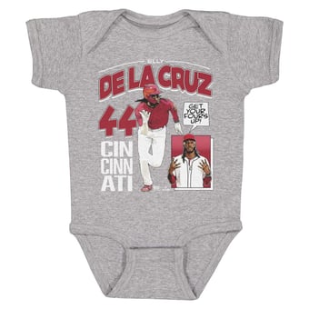 Infant 500 Level Elly De La Cruz Heather Gray Comic Book Bodysuit