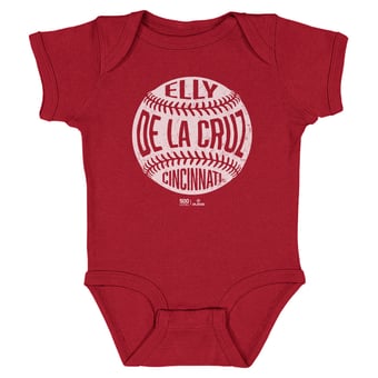 Infant 500 Level Elly De La Cruz Red Vintage Baseball Bodysuit
