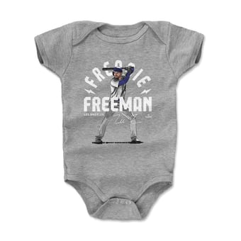 Infant 500 Level Freddie Freeman Heather Gray Arc Bodysuit