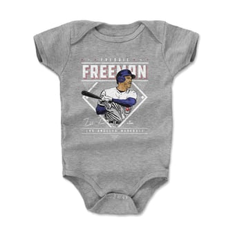 Infant 500 Level Freddie Freeman Heather Gray Vintage Bodysuit