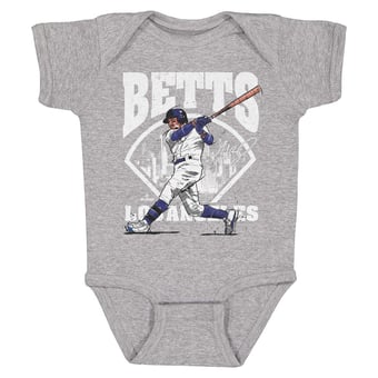 Infant 500 Level Mookie Betts Heather Gray Field Bodysuit