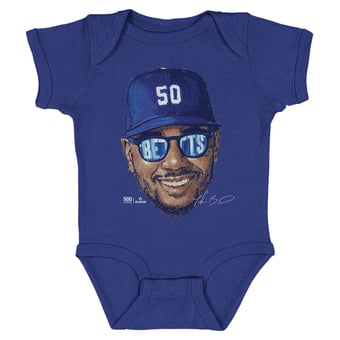 Infant 500 Level Mookie Betts Royal Sunglasses Bodysuit