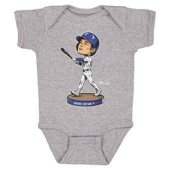 Infant 500 Level Shohei Ohtani Heather Gray Bobblehead Bodysuit