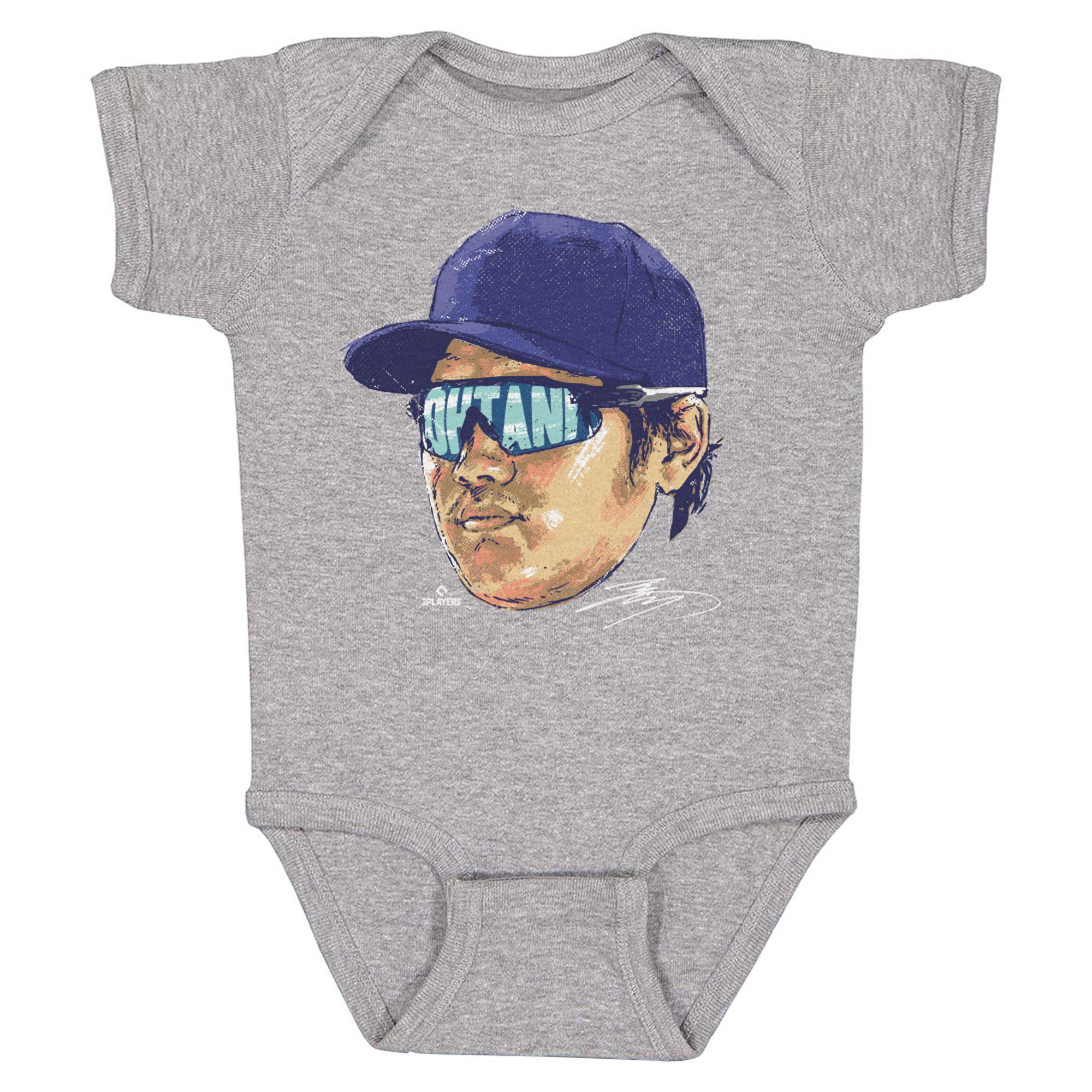 Infant 500 Level Shohei Ohtani Heather Gray Sunglasses Bodysuit Infant 500 Level Shohei Ohtani Heather Gray Sunglasses Bodysuit