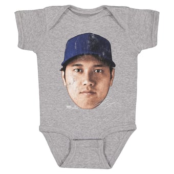 Infant 500 Level Shohei Ohtani Heather Gray Vintage Bodysuit