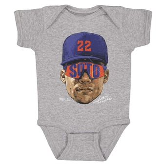 Infant 500 Level Juan Soto Heather Gray Sunglasses Bodysuit