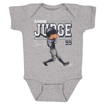 Infant 500 Level Aaron Judge Heather Gray Cartoon Bodysuit