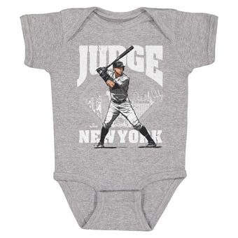 Infant 500 Level Aaron Judge Heather Gray Field Bodysuit