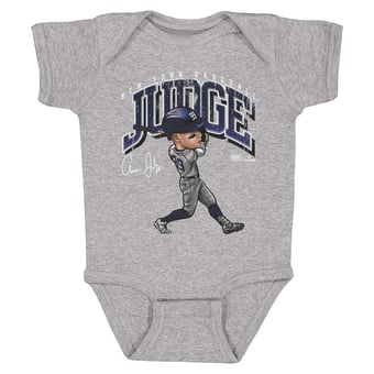 Infant 500 Level Aaron Judge Heather Gray Cartoon Bodysuit