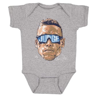 Infant 500 Level Aaron Judge Heather Gray Sunglasses Bodysuit