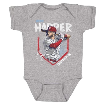 Infant 500 Level Bryce Harper Heather Gray Base Bodysuit