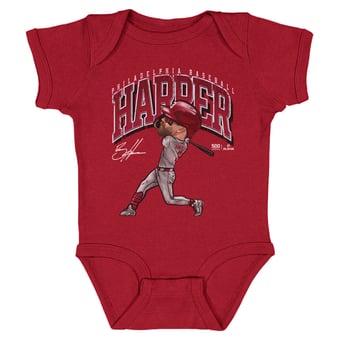 Infant 500 Level Bryce Harper Red Cartoon Bodysuit