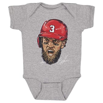 Infant 500 Level Bryce Harper Heather Gray Scream Bodysuit