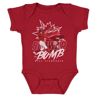 Infant 500 Level Kyle Schwarber Red Dual Schwar Bomb Bodysuit