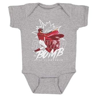 Infant 500 Level Kyle Schwarber Heather Gray Dual Schwar Bomb Bodysuit