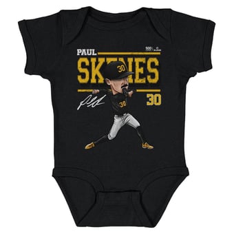 Infant 500 Level Paul Skenes Black Cartoon Bodysuit