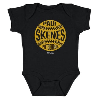 Infant 500 Level Paul Skenes Black Vintage Baseball Bodysuit