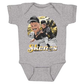 Infant 500 Level Paul Skenes Heather Gray Vintage Bodysuit