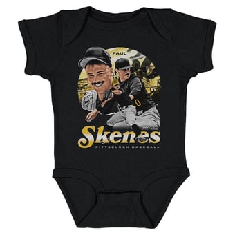Infant 500 Level Paul Skenes Black Vintage Bodysuit