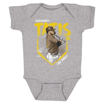 Infant 500 Level Fernando Tatis Jr. Heather Gray Base Bodysuit