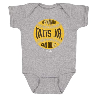 Infant 500 Level Fernando Tatis Jr. Heather Gray Vintage Baseball Bodysuit