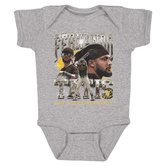 Infant 500 Level Fernando Tatis Jr. Heather Gray Vintage Bodysuit