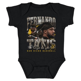Infant 500 Level Fernando Tatis Jr. Black Vintage Bodysuit