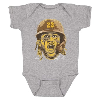 Infant 500 Level Fernando Tatis Jr. Heather Gray Scream Bodysuit