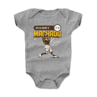 Infant 500 Level Manny Machado Heather Gray Retro Bodysuit