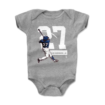 Infant 500 Level Vladimir Guerrero Jr. Heather Gray Grunge Bodysuit