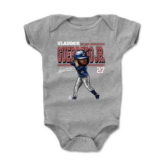 Infant 500 Level Vladimir Guerrero Jr. Heather Gray Cartoon Bodysuit