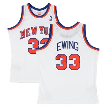 Patrick Ewing New York Knicks Autographed Mitchell & Ness Swingman Jersey with "HOF 08" Inscription