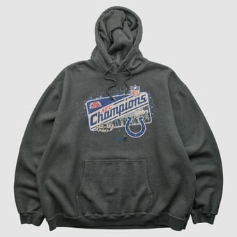 Super Bowl XLIV Reebok 2009 Hooded Pullover Sweatshirt - Dark Heather Gray - 3XL by Fanatics Real Vintage